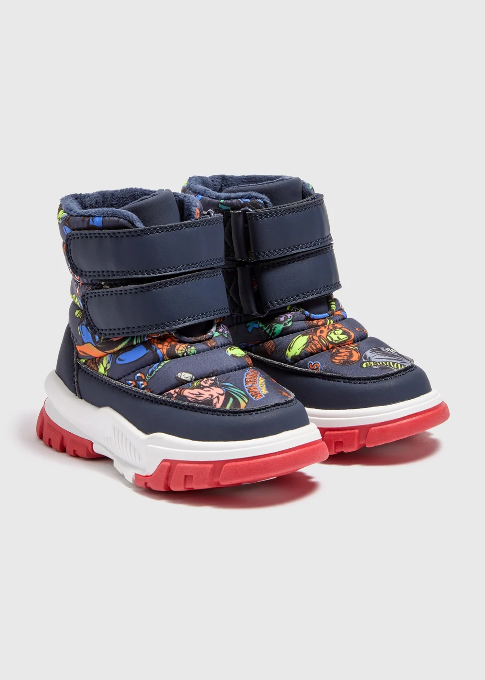 Marvel Boys Navy Snow Boots (Younger 4-12) - Size 4 Infants Image 1