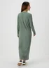 Green Plisse Midi Dress - Size 8 Image 2