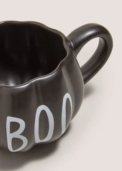 Halloween Black Boo Mug Image 2