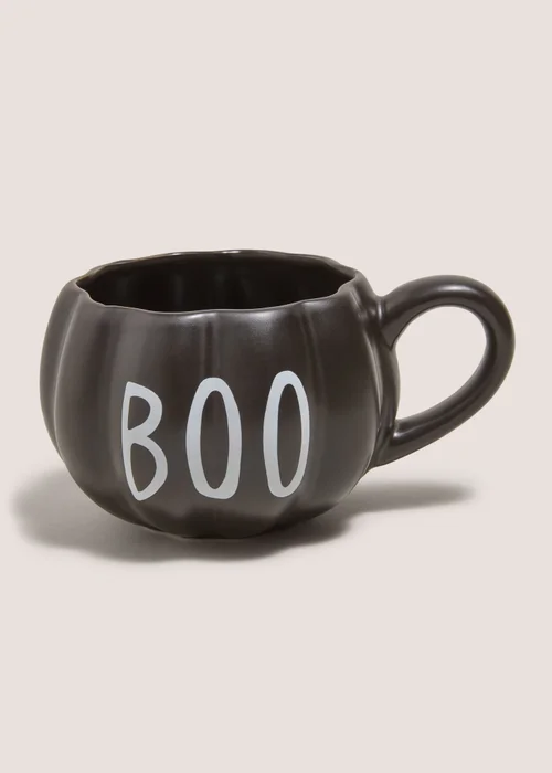 Halloween Black Boo Mug Image 1