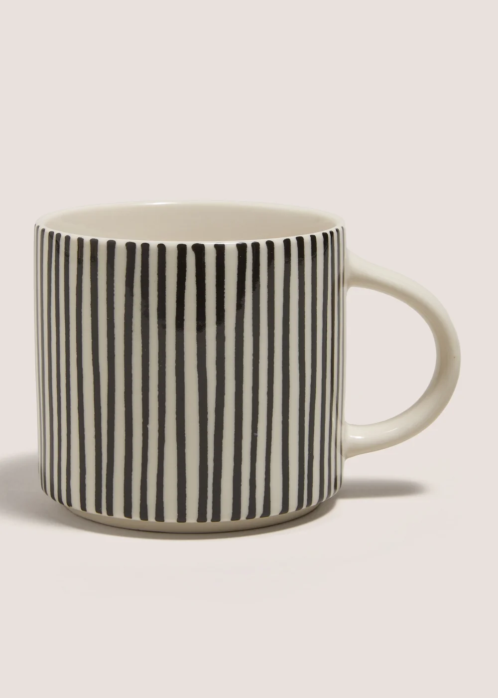 Monochrome Striped Mug Image 1