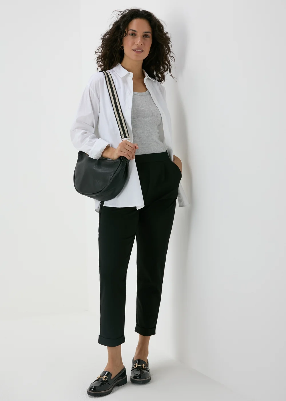 Black Ponte Straight Leg Trousers - 8 Image 4