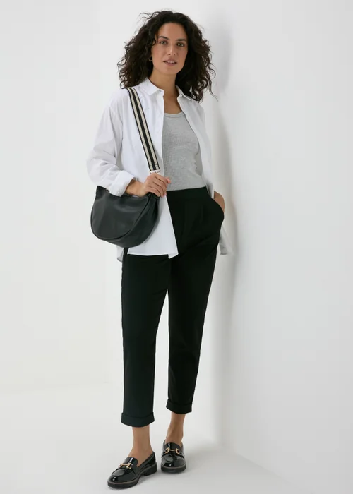 Black Ponte Straight Leg Trousers - 8 Image 4