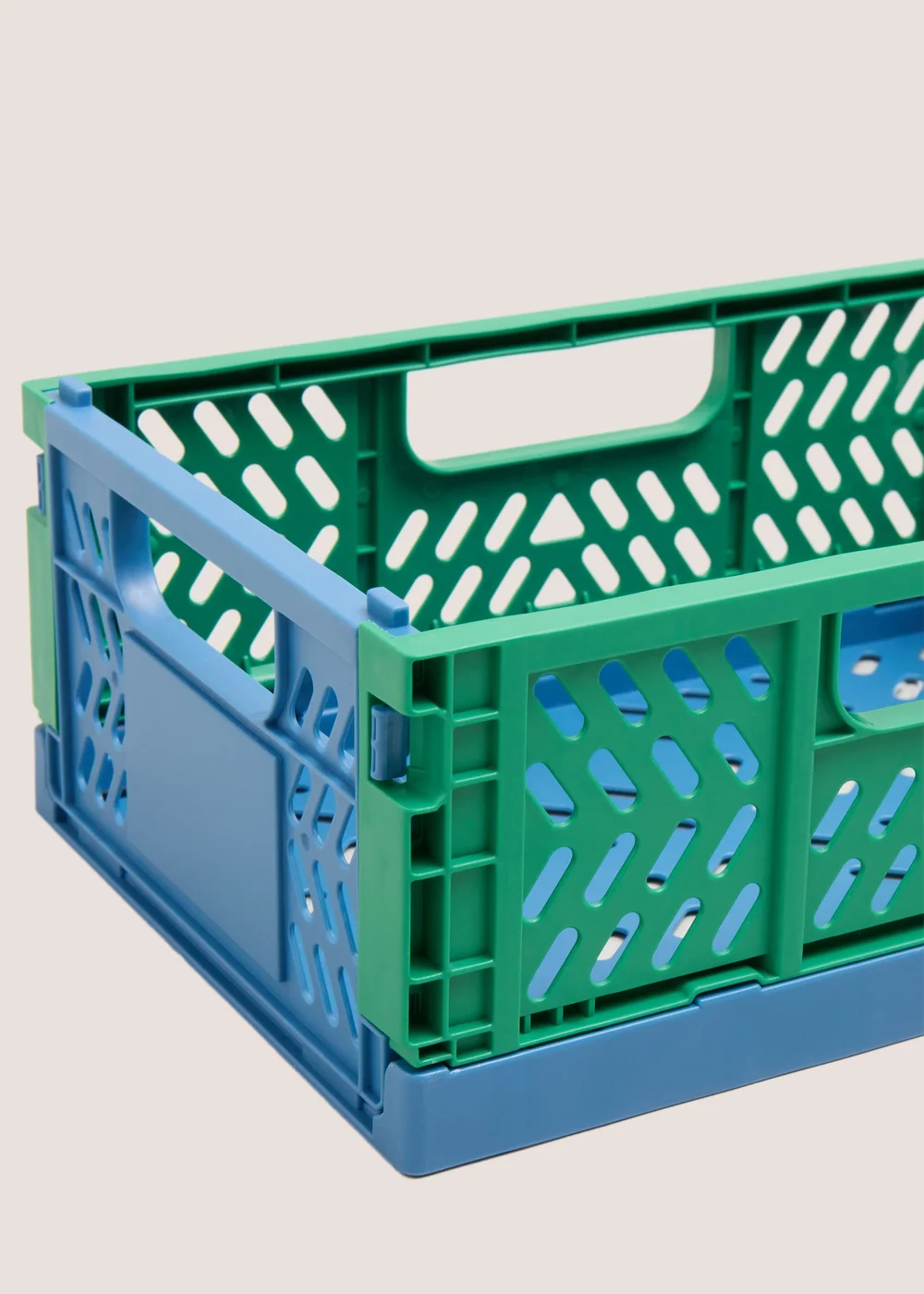 Blue & Green Small Collapsible Crate (210mm x145mm x85mm) Image 2
