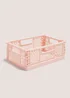 Pink Small Collapsible Crate (210mmx145mmx85mm) Image 1