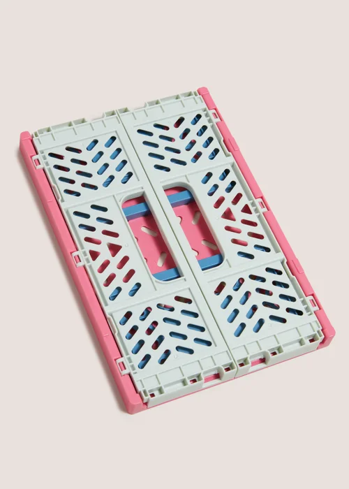 Pink, Green & Blue Small Collapsible Crate (210mmx145mmx85mm) Image 2