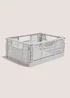 Grey Medium Collapsible Crate Image 1