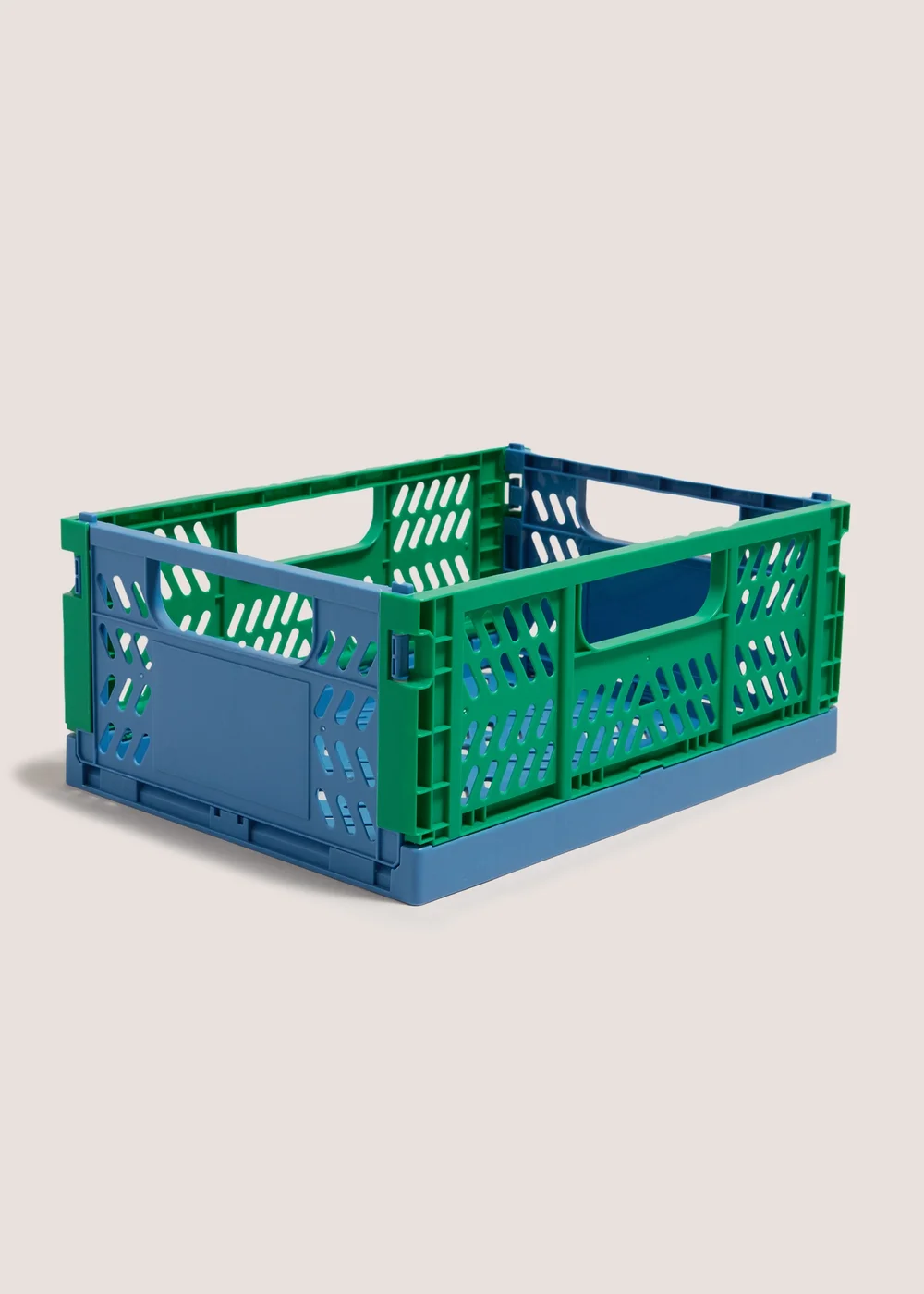 Blue & Green Medium Collapsible Crate Image 1
