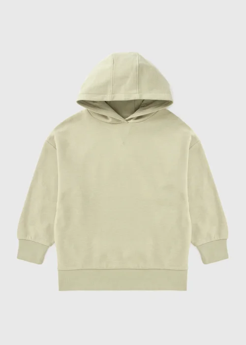 Girls Green Oversized Hoodie (7-15yrs) - 7 Yrs Image 1
