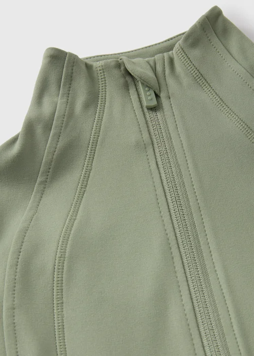 Girls Green Zip Sports Jacket (7-15yrs) - 7 Yrs Image 2