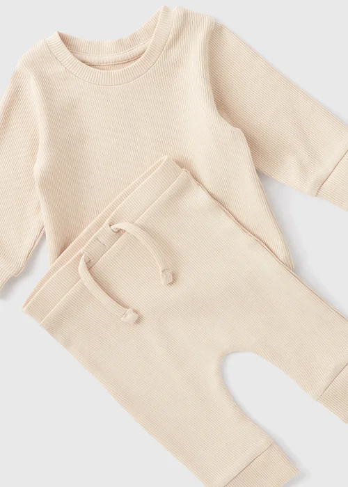 Baby Cream Top & Legging Set (Newborn-23mths) - 0-3 months Image 2