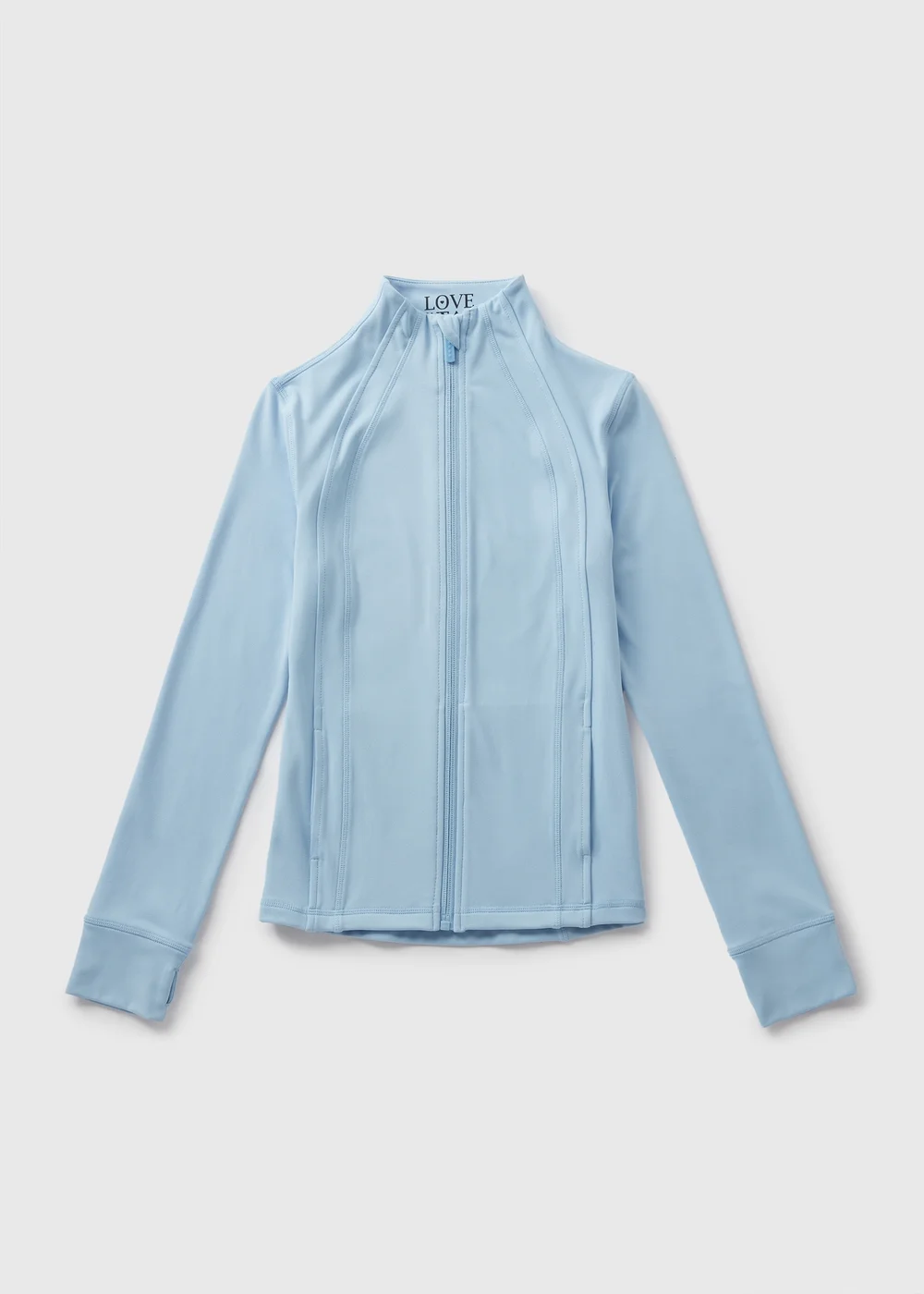 Girls Blue Zip Sports Jacket (7-15yrs) - 7 Yrs Image 1