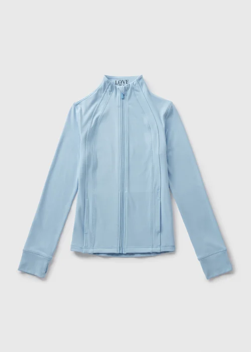 Girls Blue Zip Sports Jacket (7-15yrs) - 7 Yrs Image 1