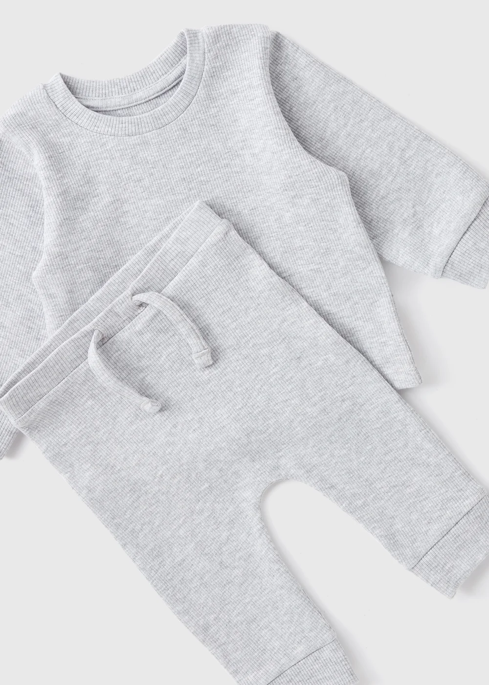 Baby Grey Top and Leggings Set (Newborn-23mths) - 0-3 months Image 2