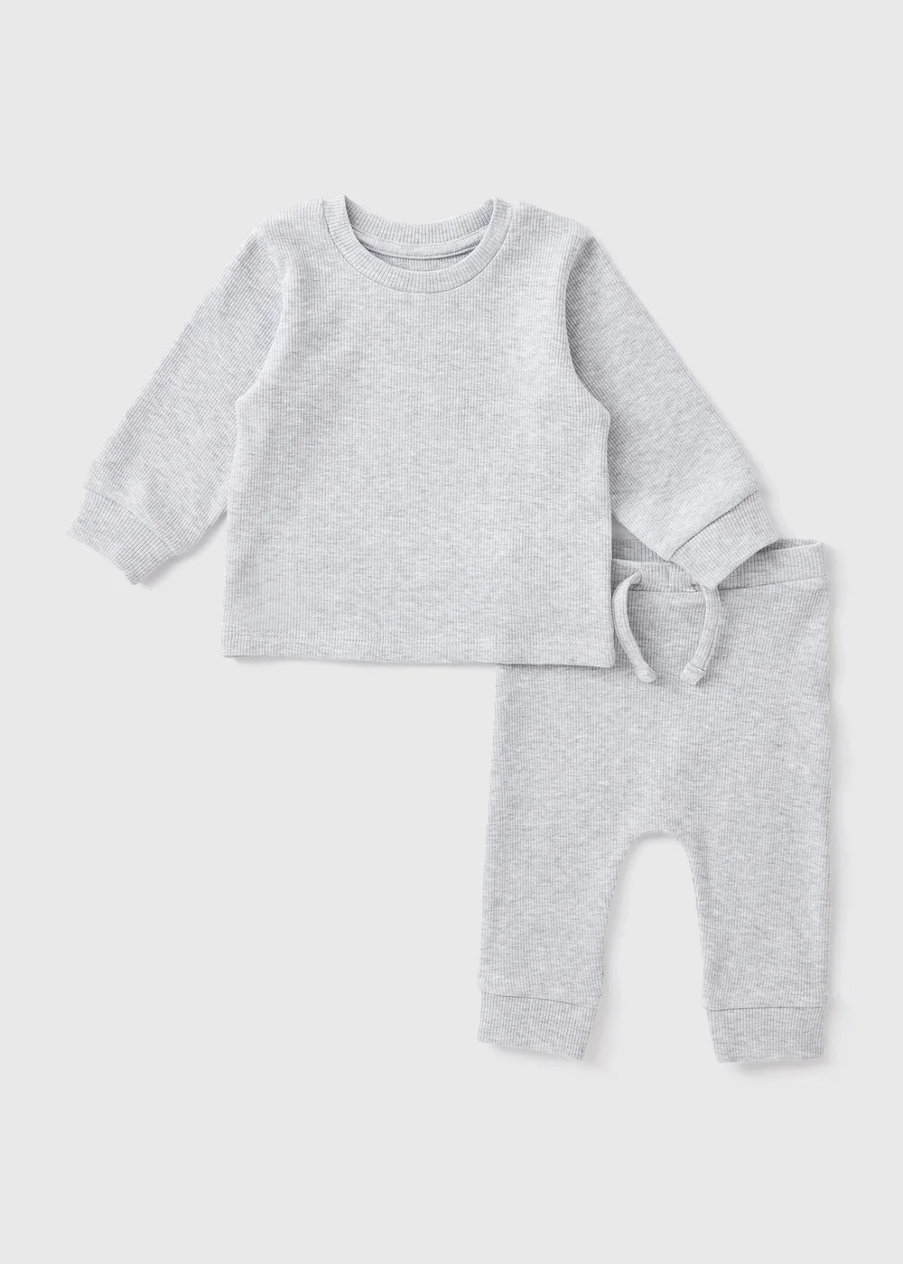 Baby Grey Top and Leggings Set (Newborn-23mths) - 0-3 months Image 1