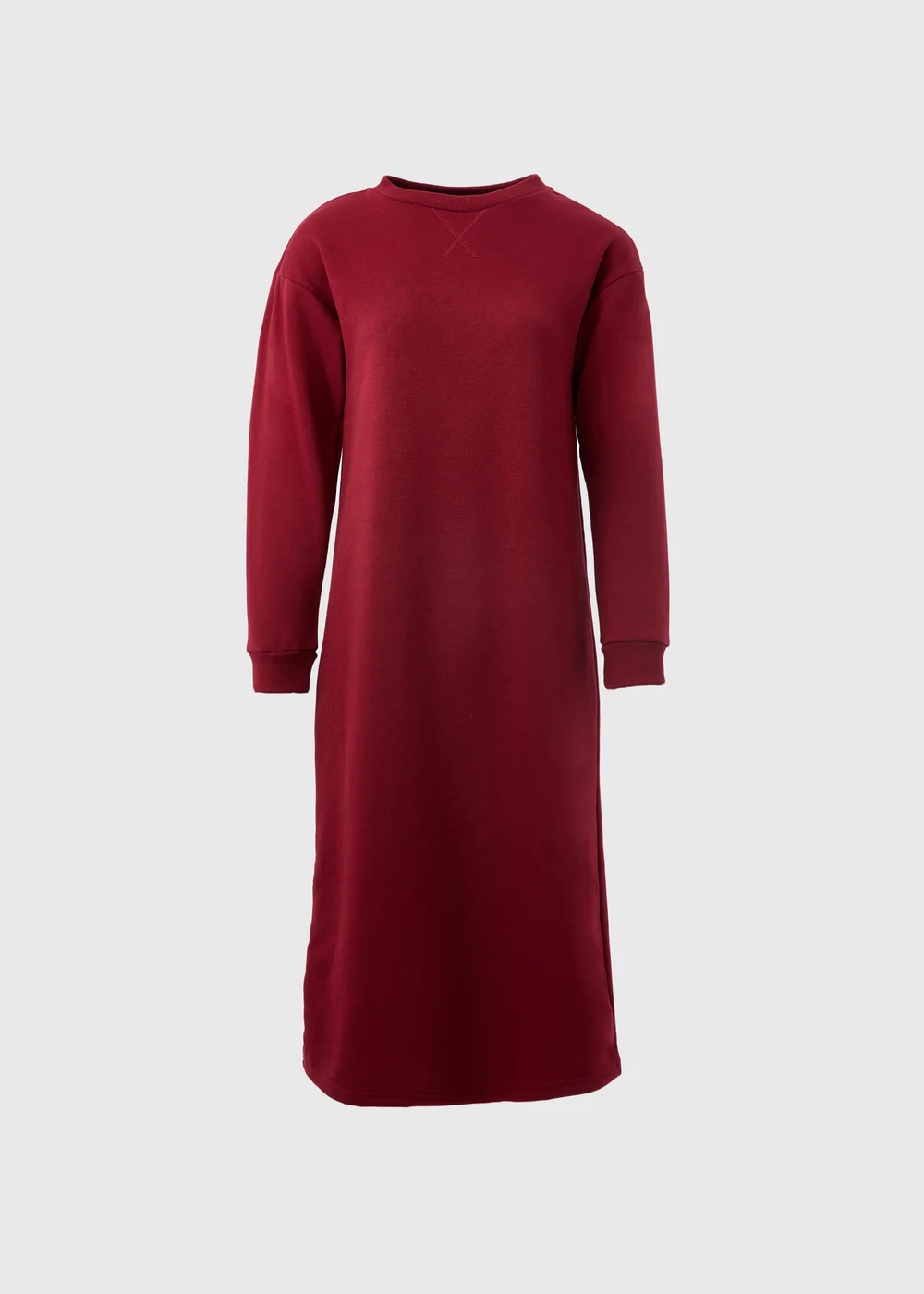 Burgundy Sweater Midi Dress - 8 Image 4
