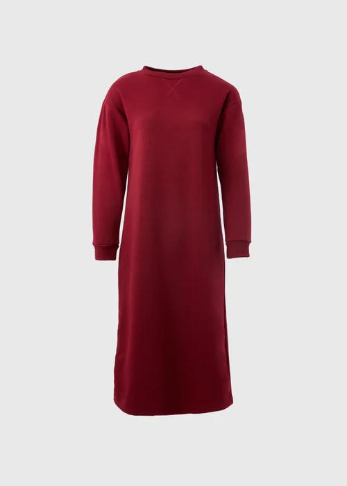 Burgundy Sweater Midi Dress - 8 Image 4