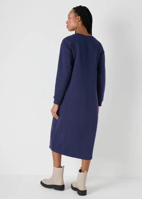 Navy Midi Sweater Dress - 8 Image 2
