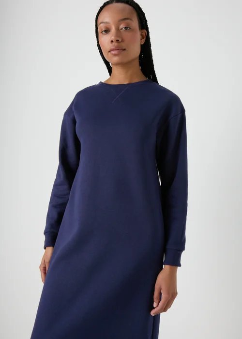 Navy Midi Sweater Dress - 8 Image 3