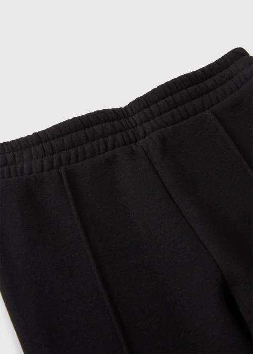 Girls Black Wide Leg Jogging Bottoms (7-15yrs) - 8 Yrs Image 2