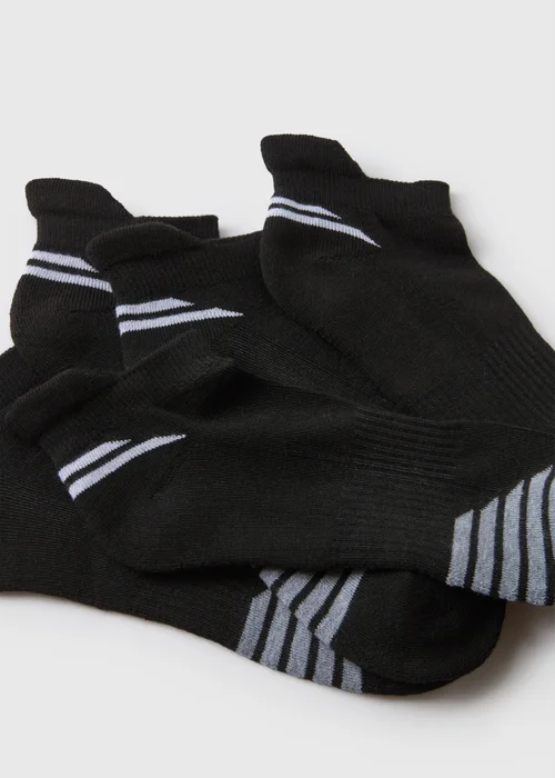 5 Pack Black Trainer Socks - 6-8.5 Image 2