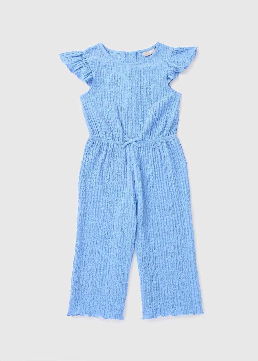 Girls Blue Crinkle Jumpsuit (7-15yrs) - 7 Yrs Image 1