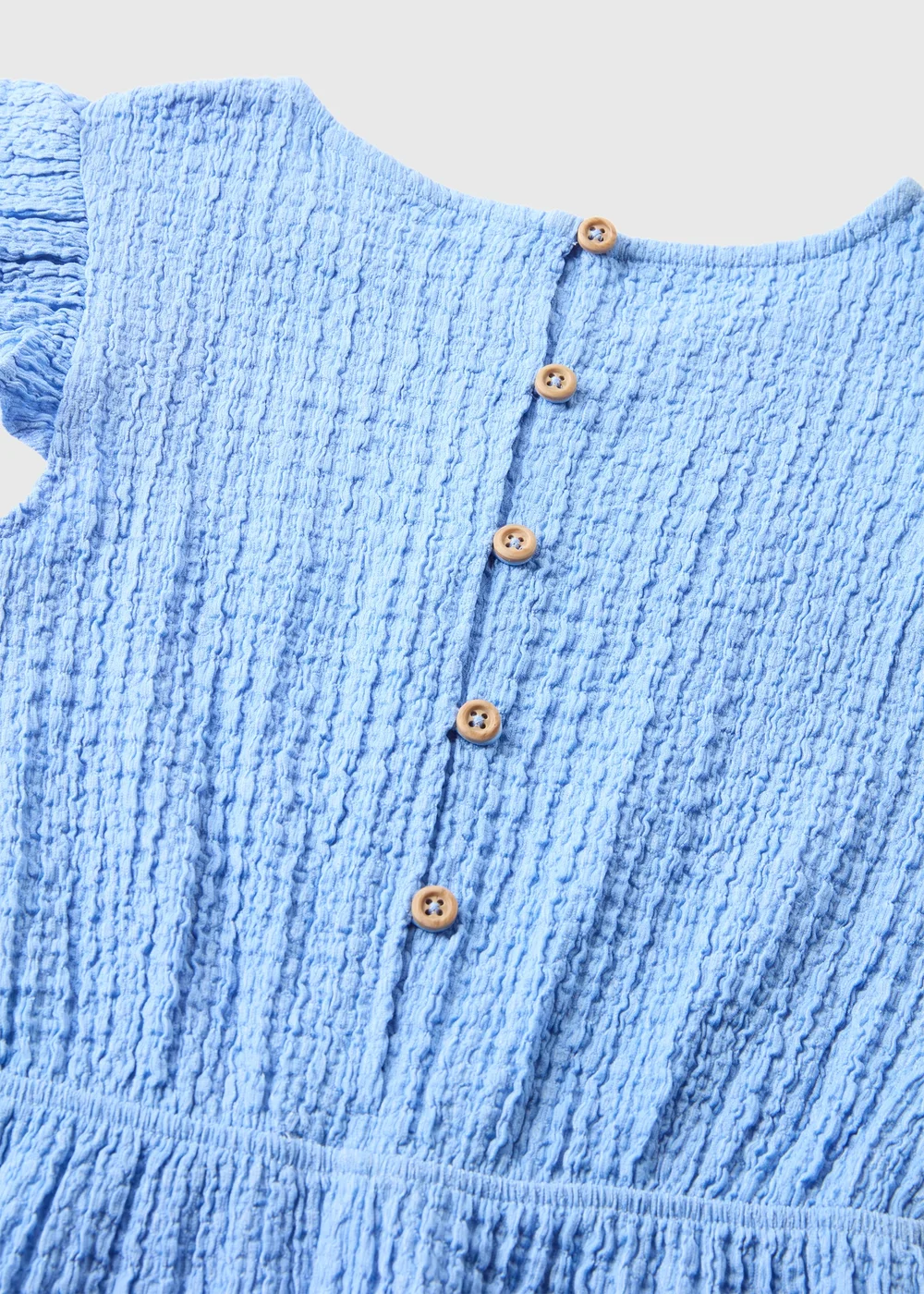 Girls Blue Crinkle Jumpsuit (7-15yrs) - 7 Yrs Image 2