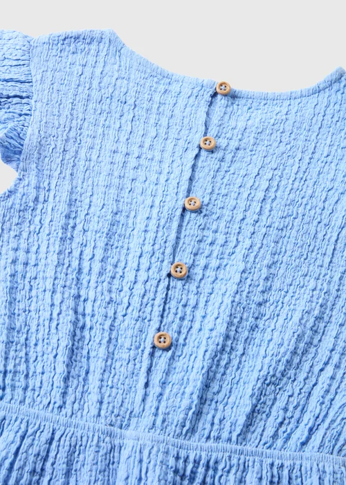Girls Blue Crinkle Jumpsuit (7-15yrs) - 7 Yrs Image 2