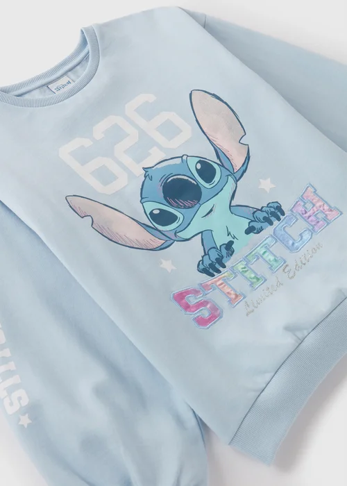 Disney Kids Blue Stitch Sweatshirt (7-13yrs) - 7 Yrs Image 2