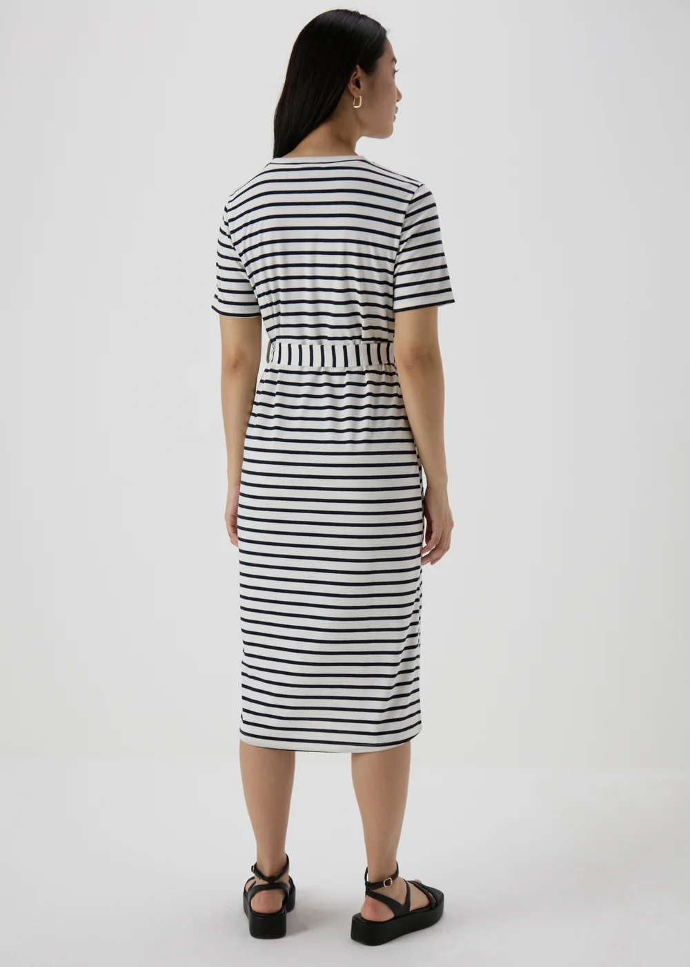 Et Vous Navy Stripe Jersey Dress - 8 Image 2