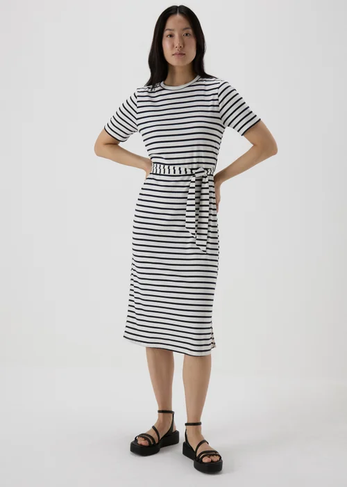 Et Vous Navy Stripe Jersey Dress - 8 Image 3