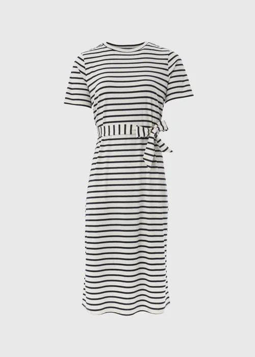 Et Vous Navy Stripe Jersey Dress - 8 Image 5