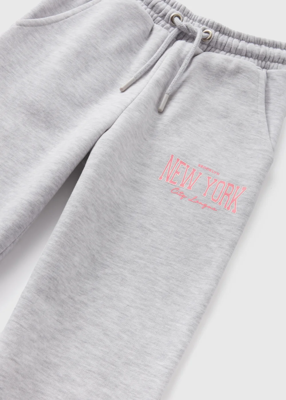 Girls Grey New York Slogan Joggers (7-15yrs) - Age 10 Years Image 2