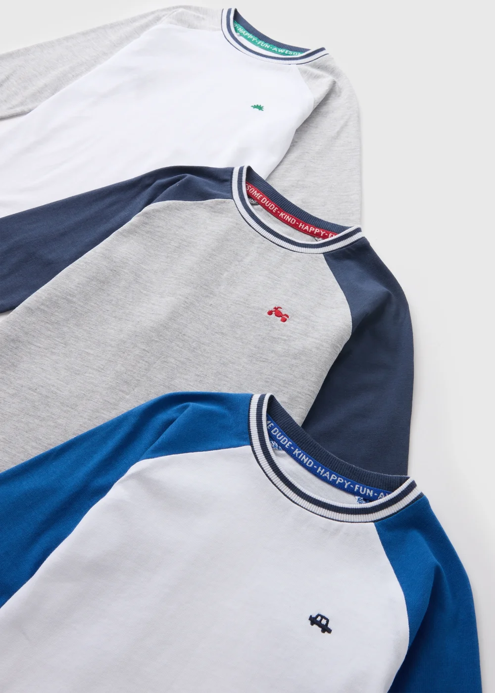 3 Pack Boys Multicolour Long Sleeve T-Shirts (1-7yrs) - 1 to 1 half years Image 2