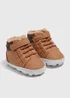 Baby Tan Hiker Boots (Newborn-18mths) - Age 0 - 3 Months Image 1
