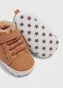 Baby Tan Hiker Boots (Newborn-18mths) - Age 0 - 3 Months Image 2