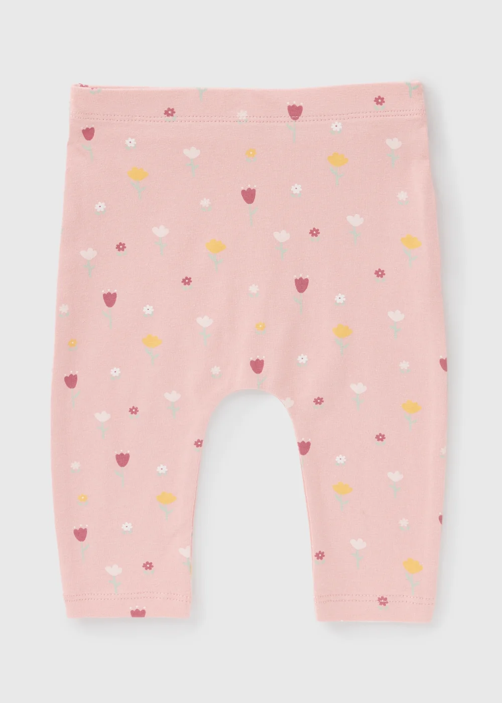 Baby Pink Floral Leggings (Newborn-23mths) - 9-12 months Image 1