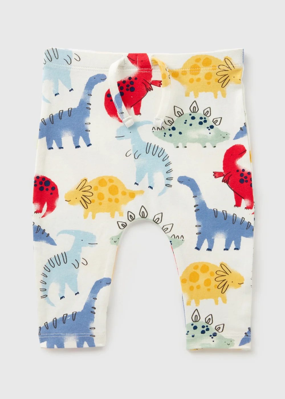 Baby Cream Dinosaur Leggings (Newborn-23mths) - 9-12 months Image 1