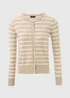 Et Vous White Stripe Button Through Cardigan - 8 Image 5
