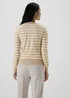 Et Vous White Stripe Button Through Cardigan - 8 Image 2
