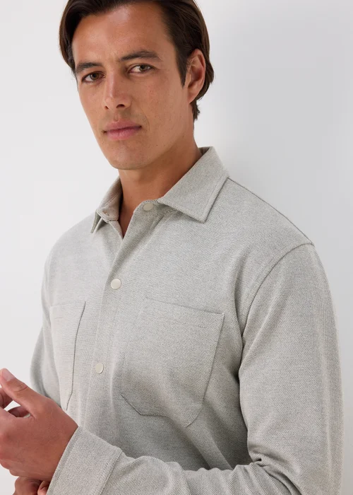 Grey Textured Over Shirt - S Image 2