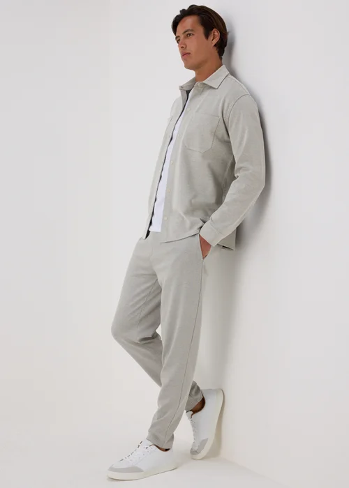 Grey Textured Over Shirt - S Image 4