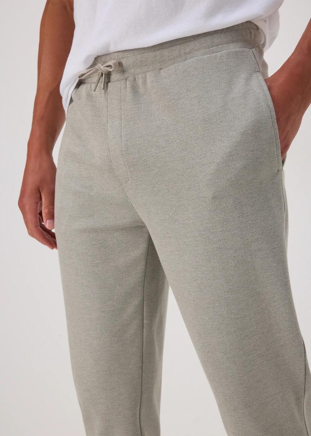 Grey Tapered Co Ord Joggers - S Image 3