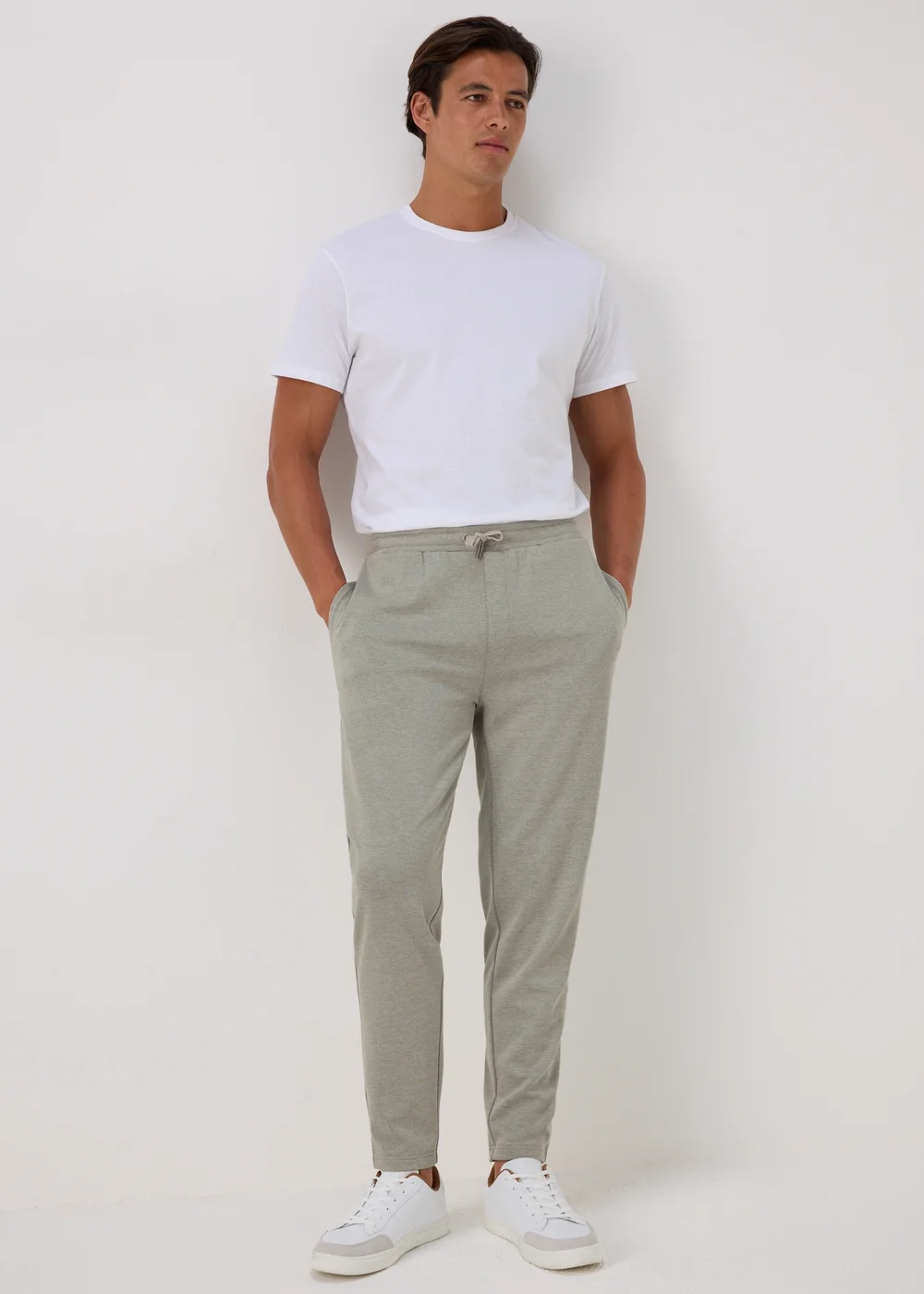 Grey Tapered Co Ord Joggers - S Image 4