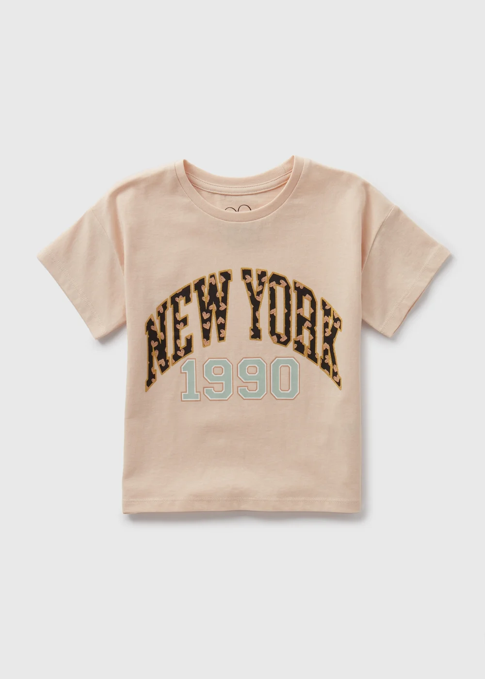 Girls Beige NEW YORK T-Shirt (1-7yrs) - 1-1.5 Yrs Image 1