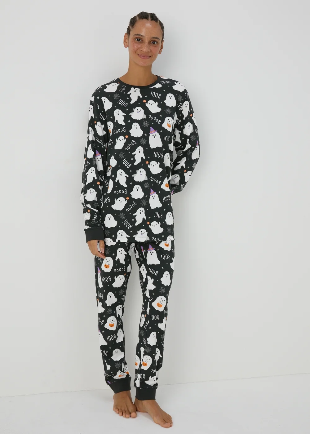 Adults Ghost Pyjama Set - Extra small Image 1