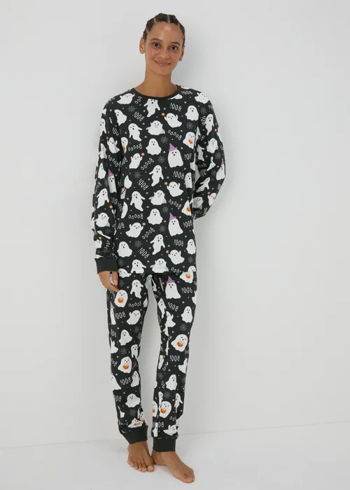 Adults Ghost Pyjama Set - Extra small Image 1