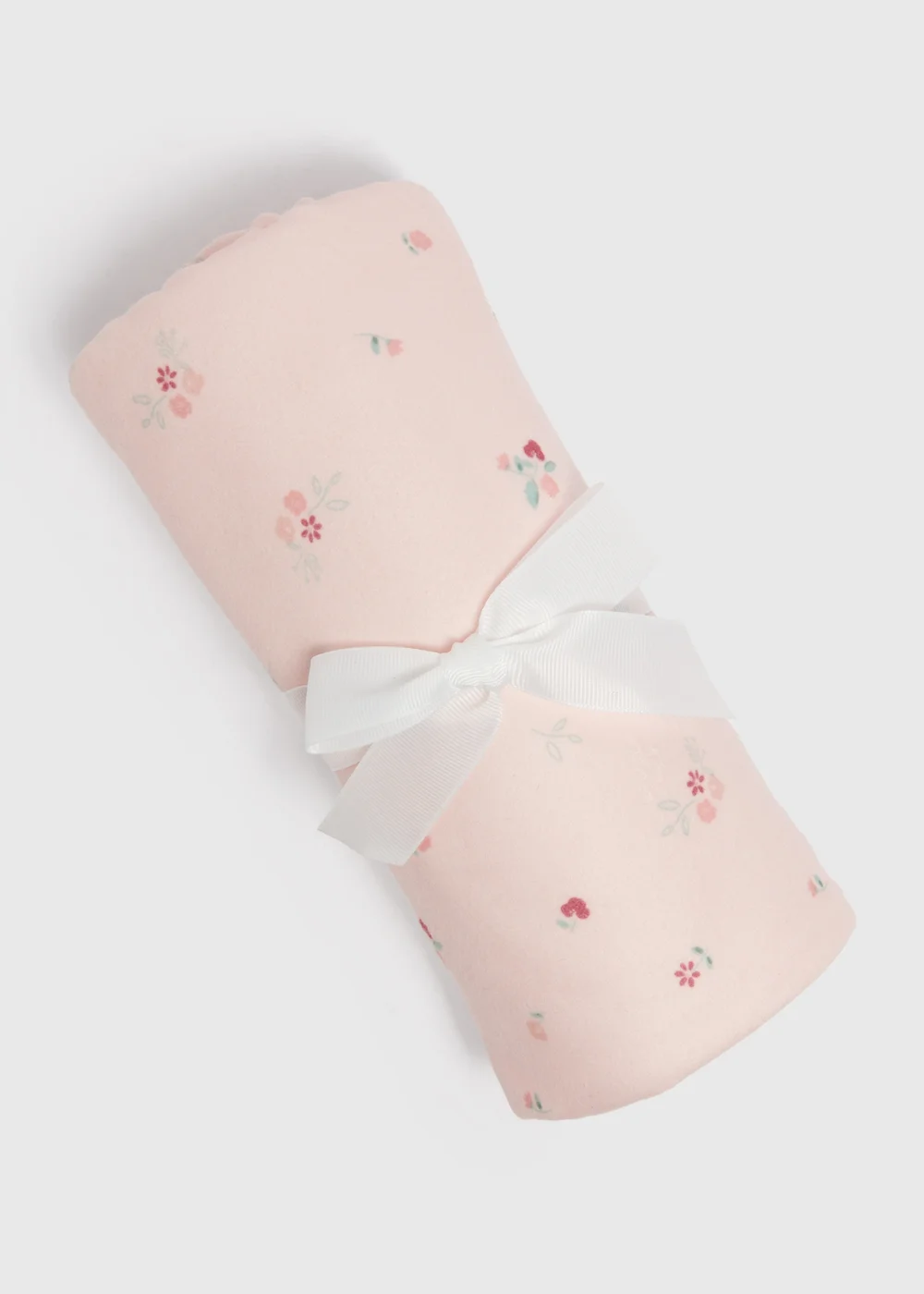 Baby Pink Floral Blanket - One Size Image 1