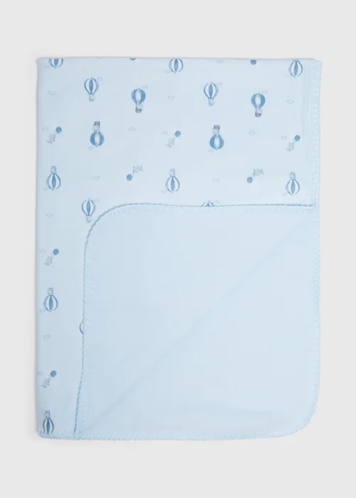 Baby Blue Balloon Blanket - One Size Image 2