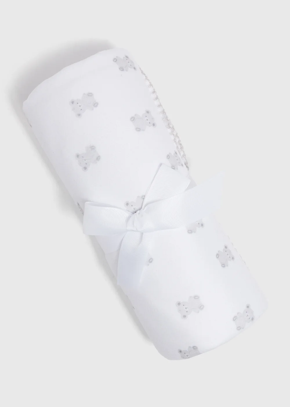 Baby White Bear Blanket - One Size Image 1